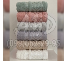 Махрові рушники "Екос" серія ШИК банні 70x140 (набір 6 шт.)