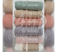 Махрові рушники "Лина" серія ШИК для сауни та бані 90x150 (набір 6 шт.)
