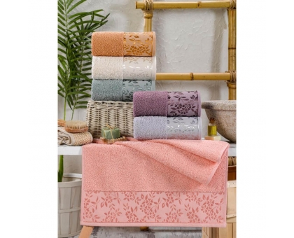Махрові рушники AYD LUXURY COTTON "Гілочка" банні 70x140 (набір 6 шт.)