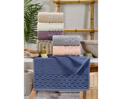 Махрові рушники AYD LUXURY COTTON "Еліпс" лицеві 50x90 (набір 6 шт.)