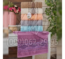 Махрові рушники AYD LUXURY COTTON "Нескінченність" банні 70x140 (набір 6 шт.)