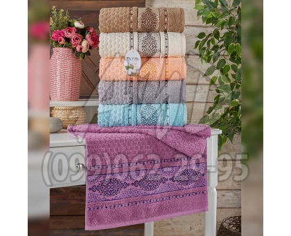 Махрові рушники AYD LUXURY COTTON "Нескінченність" банні 70x140 (набір 6 шт.)
